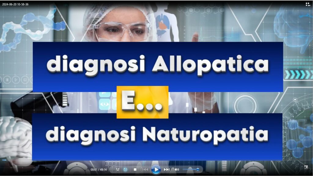 diagnosi di allopatia e diagnosi di naturopatia