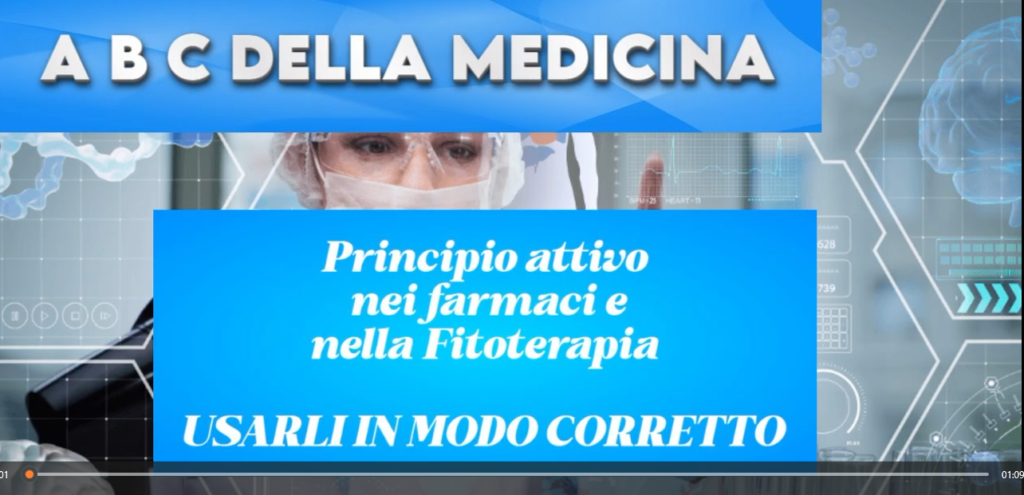 PRINCIPIO ATTIVO NEI MEDICINALI E IN FITOTERAPIA